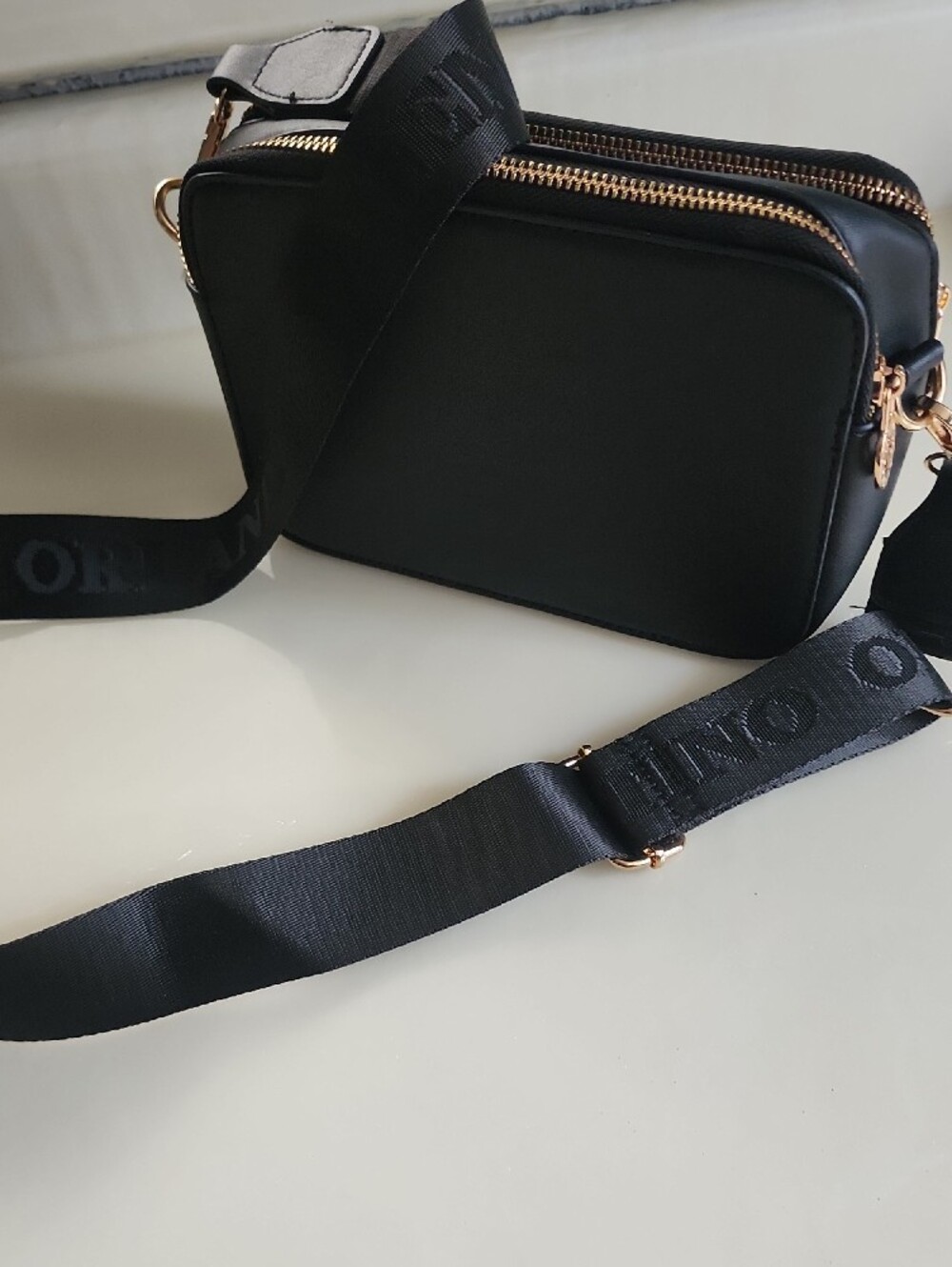 Valentino Black Crossbody Bag with Gold Hardware - Picture 7 of 12